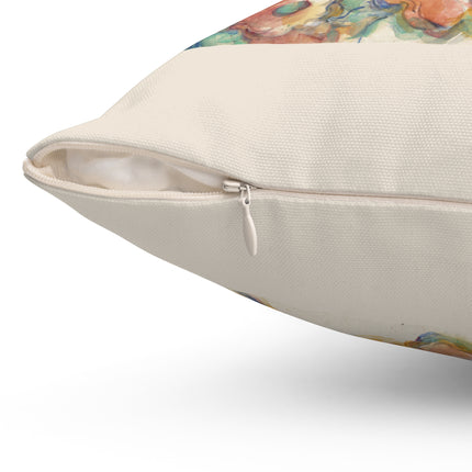 The Three Skulls by Paul Cézanne Spun Polyester Square Pillow