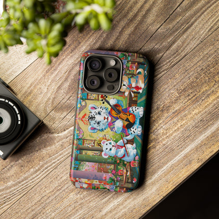Melodies of the Snow Lion Cub Phone Cases