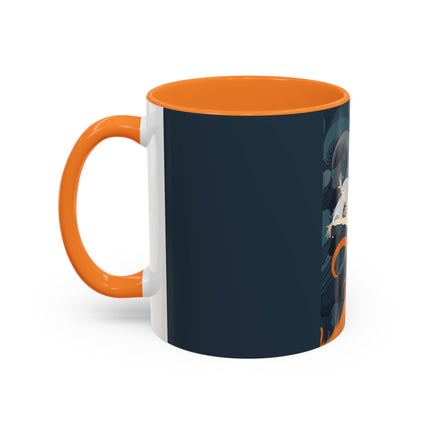 Flame of the Tempest Colorful Mugs – Fiery Storm & Dramatic Elegance