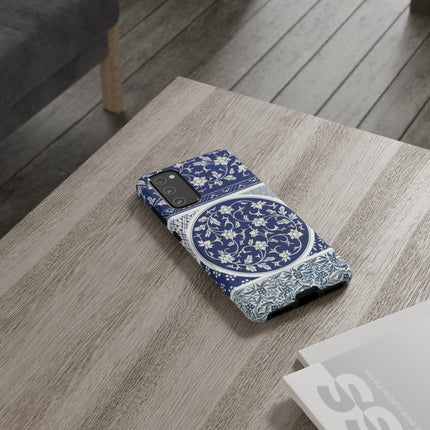 Blue Flower Pattern by Owen Jones Phone Cases