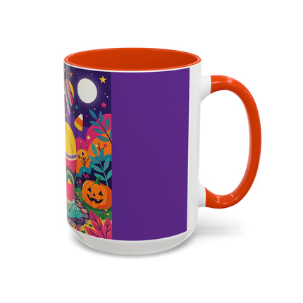 🌙🎃 The Lady Of Moonbeam Hollow Colorful Mug – Whimsical Halloween Charm