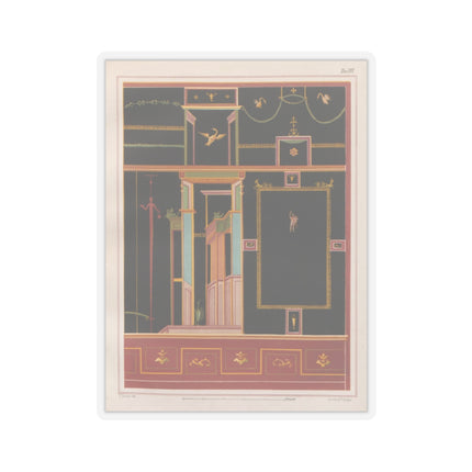 The most beautiful walls in Pompeii Pl.04 by Victor Steeger Kiss-Cut Stickers (4 Sizes)