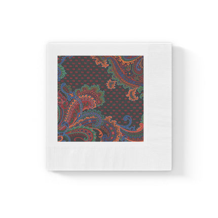 Design for a Carpet by Anonymous III White Coined Napkins