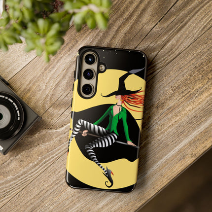 A Witch’s Moonlit Flight Phone Cases