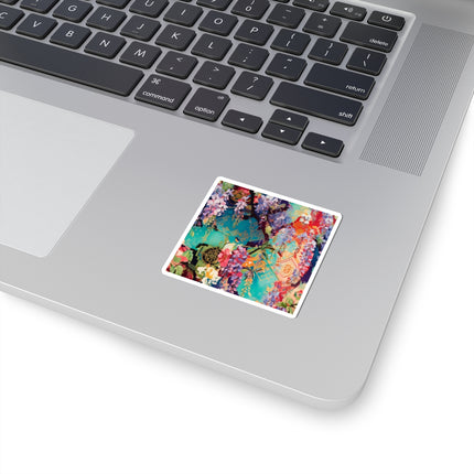 Golden Wisteria Symphony Kiss-Cut Stickers (4 Sizes)