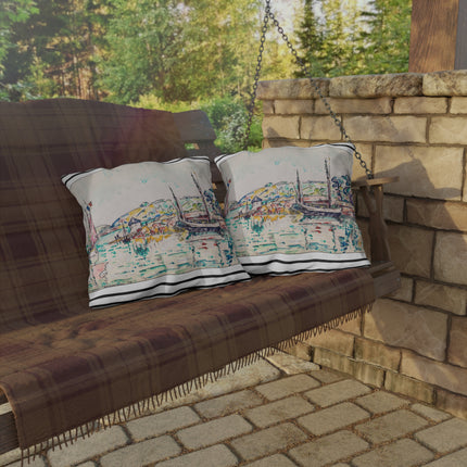 Concarneau by Paul Signac Outdoor Pillows