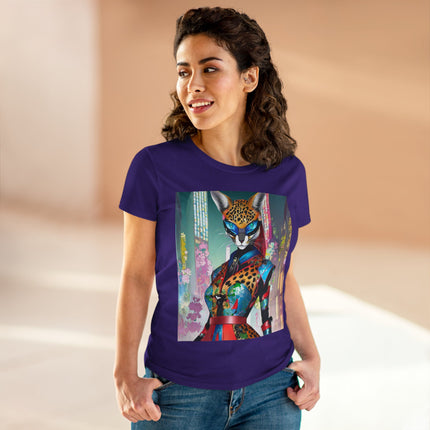 Cyber Cat Glamour Cotton Tee