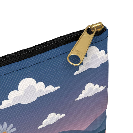 🌸🎀 The Grand Floral Promenade Accessory Pouch – Art Deco Fashion Fantasy