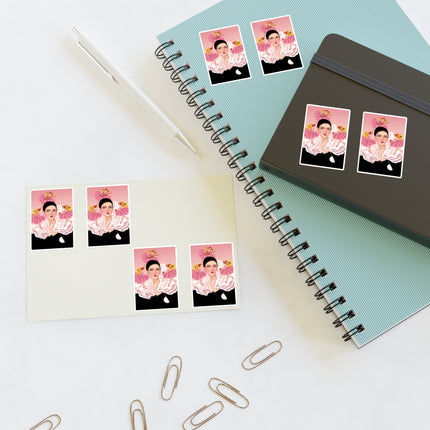 Pierrot & Fairies Dressed in Pink by Sofia Chiostri Sticker Sheets