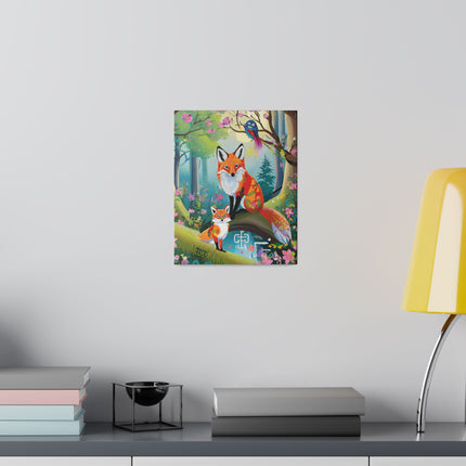 Mischievous Fox Matte Canvas, Stretched, 0.75"