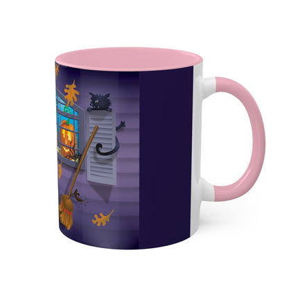 Whimsical Halloween Mischief Colorful Mugs, 11oz