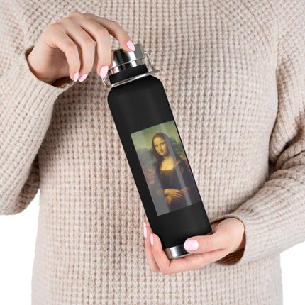 Mona Lisa by Leonardo da Vinci Copper Vacuum Insulated Bottle, 22oz