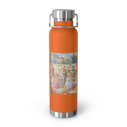 Off with her head! Off with— by Sir John Tenniel Copper Vacuum Insulated Bottle, 22oz