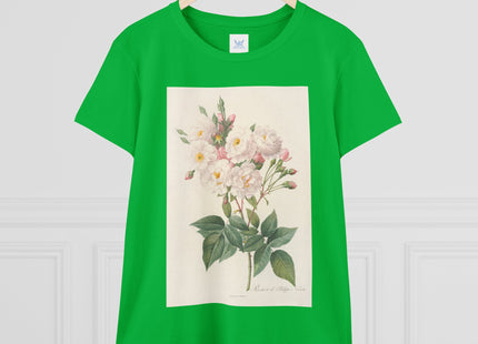 Rosa Noisettiana by Pierre Joseph Redouté Women's Midweight Cotton Tee