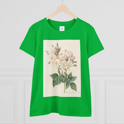 Rosa Noisettiana by Pierre Joseph Redouté Women's Midweight Cotton Tee
