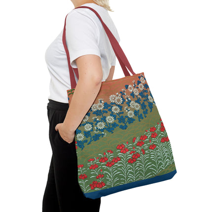 Japanese Flower Pattern II by G.A. Audsley Tote Bag (AOP)