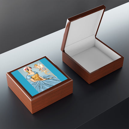 The Enchanting Painter: A Fairy's Artistic Touch Jewelry Box