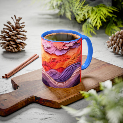 Dramatic Sunset Sky Colorful Mugs (11oz, 15oz)