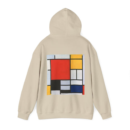 Composition with Red, Yellow, Blue, and Black by Piet Mondrian Heavy Blend™ Hooded Sweatshirt
