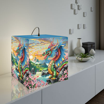 Chinese Dragon Light Cube Lamp