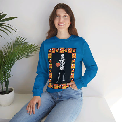Candy Corn Skeleton Unisex Heavy Blend™ Crewneck Sweatshirt