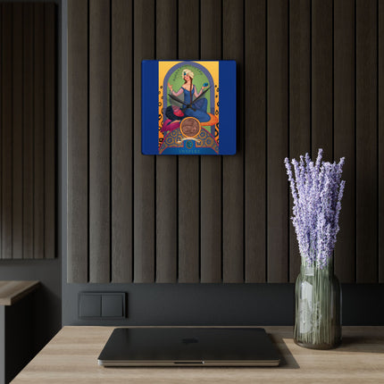 December & Tanzanite Zodiac Acrylic Wall Clock