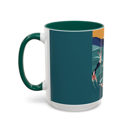 Summer Splash Colorful Mugs – Retro Beach Joy & Carefree Summer Vibes