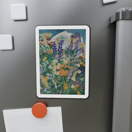 Flowers on the Mountain by August Babberger Die-Cut Magnets (5 Sizes)