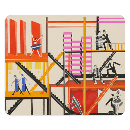 Maquettes de Théatre 4 by Alexandra Exter Mouse Pad, Round and Rectangle