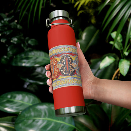 Reproduction of the Shield Frieze by Emile Gilliéron Copper Vacuum Insulated Bottle, 22oz