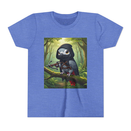 The African Grey Sentinel Youth Short Sleeve Tee