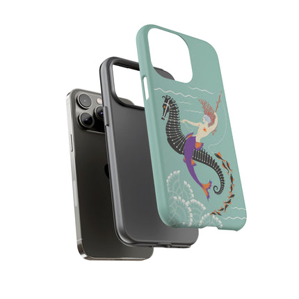 Mermaid on Seahorse Phone Case – Mythic Ocean Grace