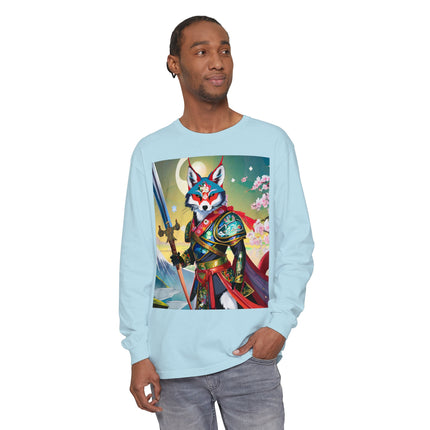 Cyberpunk Samurai Dog Long Sleeve T-Shirt