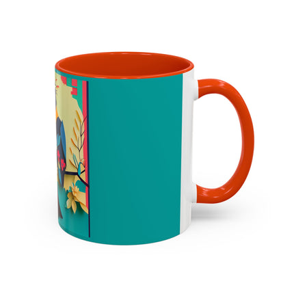 Curious Crow Colorful Mugs (11oz, 15oz)