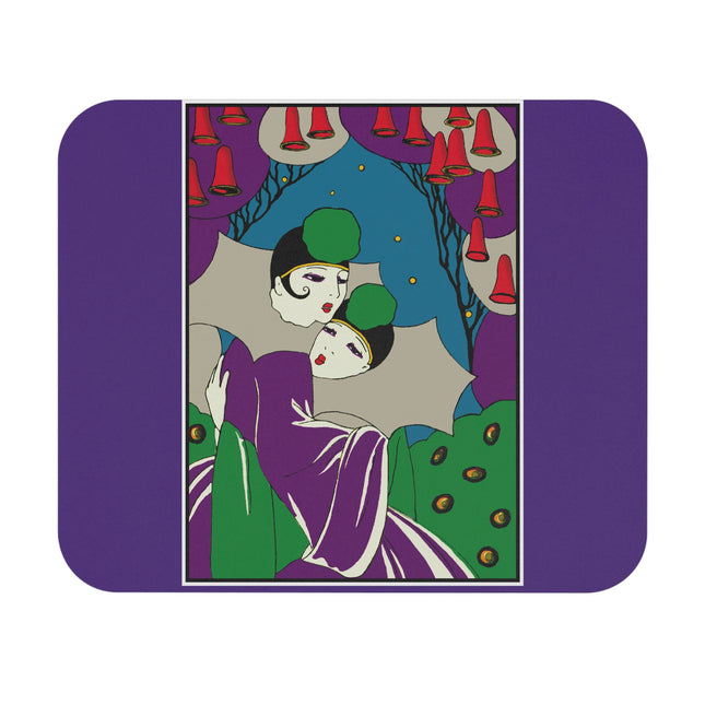 Two Pierrots Mouse Pad, Rectangle