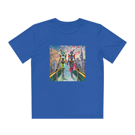 Cyber Punk Robot Models Youth Competitor Tee