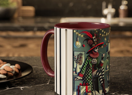 Whimsical Christmas Tea Party Colorful Mugs (11oz, 15oz)