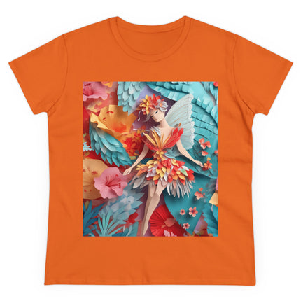 Hibiscus Fairy Women's Midweight Cotton Tee