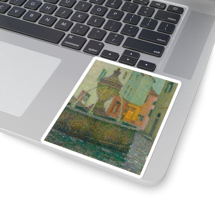 La Fontaine, Saint-Paul De Vence by Henri Le Sidaner Kiss-Cut Stickers (4 Sizes)