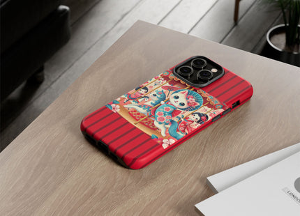 Geisha Kitten's Enchanted Carousel Phone Cases