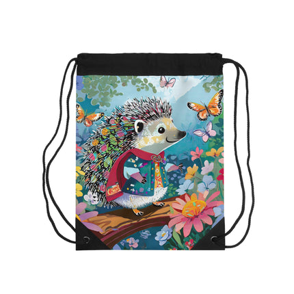 Cute Hedgehog Drawstring Bag