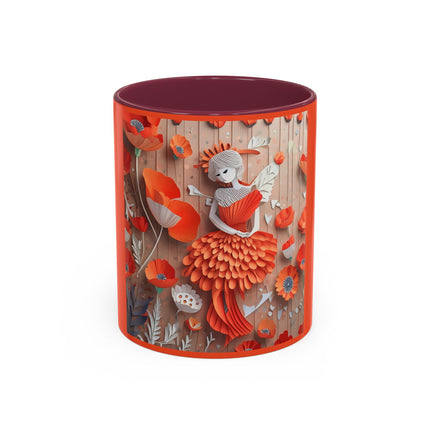 Poppy Fairy Colorful Mugs (11oz, 15oz)