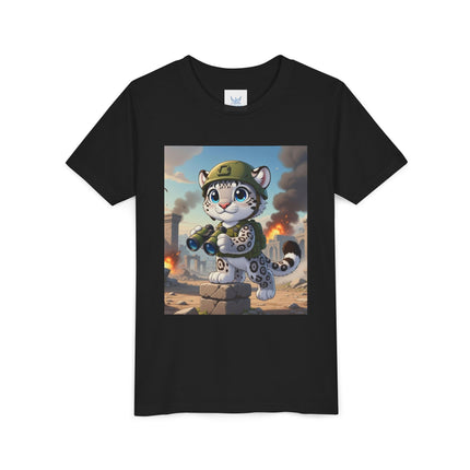 Snow Leopard Lookout Youth Short Sleeve Tee
