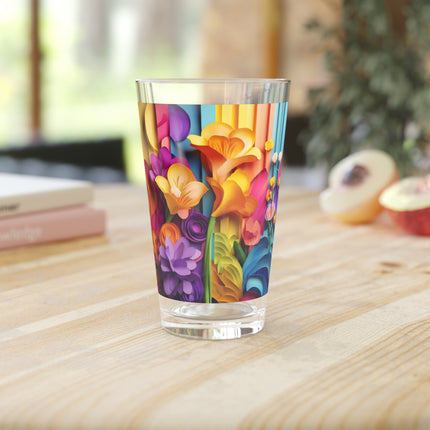 The Graceful Freesia Glass, 16oz