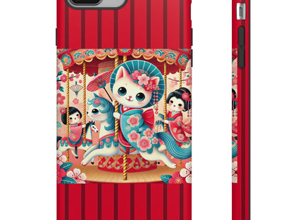 Geisha Kitten's Enchanted Carousel Phone Cases