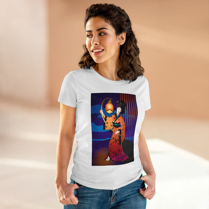 The Enchanting Geisha Women's Midweight Cotton Tee