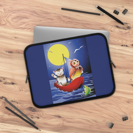 Embarking on a Moonlit Journey Laptop Sleeve