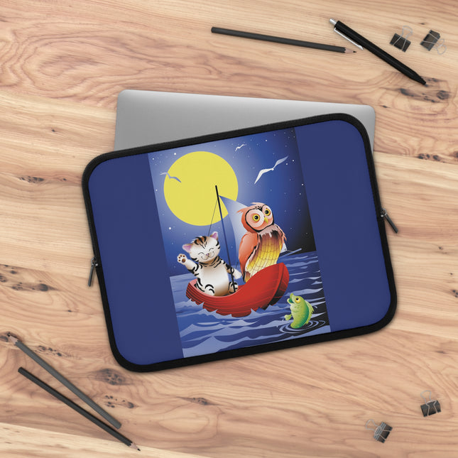 Embarking on a Moonlit Journey Laptop Sleeve