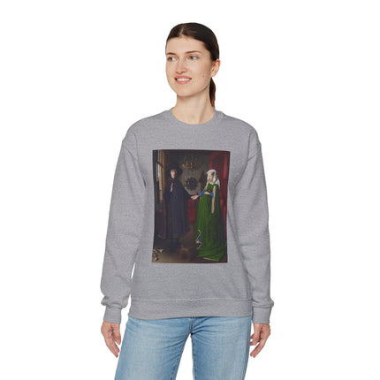 Arnolfini Portrait by Jan Van Eyck Heavy Blend™ Crewneck Sweatshirt