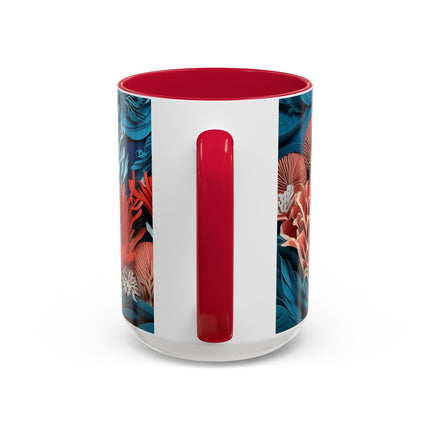 Enchanting Underwater Scene Colorful Mugs (11oz, 15oz)